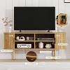 TV Stand, Modern TV Console Table with Storage Compartment and Sliding Door, Gaming Entertainment Center, for Living Room, Bedroom, Office - 4 of 4