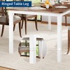 78.7" Farmhouse Dining Table for 6-8, Rustic Kitchen Table with Metal Frame & Chamfered Corners, Ideal for Dining Room or Small Space(Table only) - 4 of 4