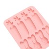 Unique Bargains Candy Moulds 8-Cavity Carrot Bunny Candy Mould Hand Wash 6.22"x5.12"x0.67" 1 Pc - 4 of 4