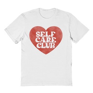 Social Collective Men's Self Care Club  Valentines Day Short Sleeve Graphic Cotton T-Shirt - 1 of 3