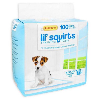 Ruffin' It Lil Squirts Training Dog Pads - 100ct