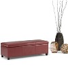 Sapphtopaz Modern Ottoman with Storage Upholstered End of Bed Bench with Stitching Detail Rectangle Storage Bench for Living Room - 3 of 4