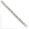 Black Bow Jewelry Men's 9mm Stainless Steel Oval and Anchor Chain Bracelet, 8.25 Inch - 4 of 4