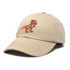 Dalix T-Rex Embroidered Cotton Dad Hat Adjustable Baseball Cap Mens - 4 of 4
