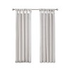 ChicFurnit Curtain Panel Twist Tab Lined for Elegant Window Styling and Privacy, Silver, 84"*50"*0.13" - 3 of 4
