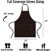 The Workhorse Apron: 12-Pack Black Bib Aprons with Pockets - Durable, Machine-Washable for Kitchen, Crafting, BBQ & Studio - 2 of 4