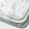 Baby 6pk 'Little Peanut' Washcloth Set - Cloud Island™ Green - image 2 of 2