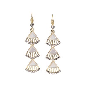 SOHI Women's Fan Drop Earrings - 1 of 3