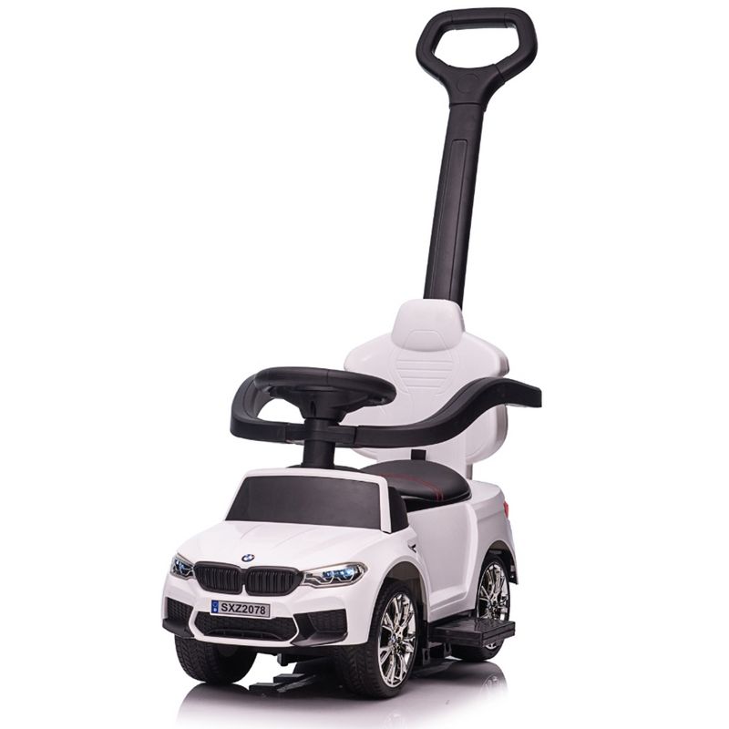 Best Ride On Cars BMW M5 4-in-1 Ride On Push Car, Pedal Car, Baby Walker or Rocking Car with Push Control Bar, LED Lights, & Realistic Sounds, 1 of 7