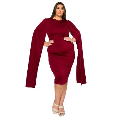 L I V D Women's Naomi Cape Dress