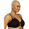 Paramour By Felina Women's Amaranth Cushioned Comfort Unlined Minimizer Bra  (black, 32c) : Target