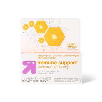 Immune Support Effervescent Tablets - Orange Flavor - 10ct - up & up™