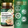 Organic Ashwagandha Capsules 2100mg Supplement w/ Black Pepper Root Powder - 180 Capsules By Nature's Nutrition - 4 of 4