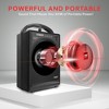 Pyle Portable PA Speaker Amplifier & Microphone System, Bluetooth Wireless Streaming - Black - 2 of 4