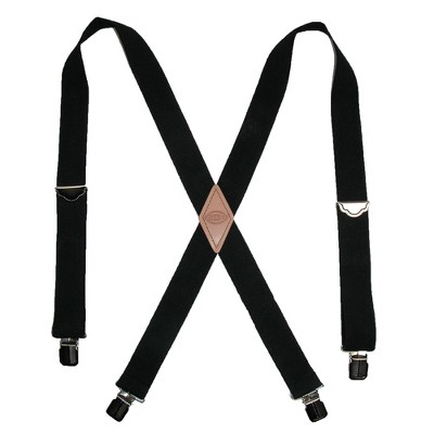 LNKOO Heavy Duty Clip Suspenders for Men - Men's Adjustable X Back