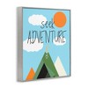 Stupell Industries Seek Adventure with Tent Black Framed Giclee Art - 3 of 4