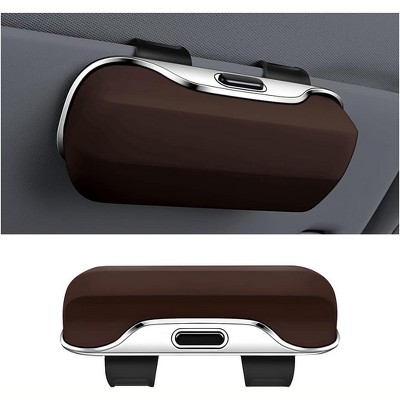 TruAIR Car Sun Visor Sunglasses Holder, Soft Eyeglasses Storage Case Organizer Box