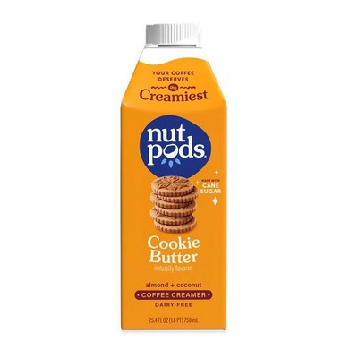 nutpods Cookie Butter Cane Sugar Sweetened Creamer - 25.4 fl oz
