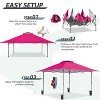 EAGLE PEAK 13x13ft Pop Up Canopy Tent Instant Outdoor Canopy Easy Setup w/Auto Extending Eaves - 2 of 4