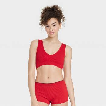 Target Velvet Bralette Red - $11 (45% Off Retail) - From Sam