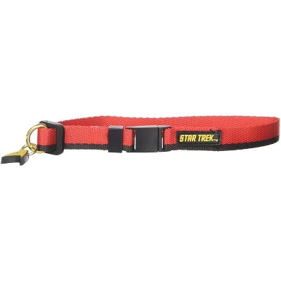 Crowded Coop, LLC Star Trek Uniform Cat Collar | Red