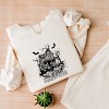 Simply Sage Market Haunted House Pumpkins And Bats Lightweight Garment Dyed Sweatshirt - 3 of 4