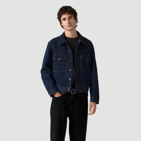 Мужские куртки Levi's Men's Relaxed Fit Trucker Jacket - Embarcadero Rinse L