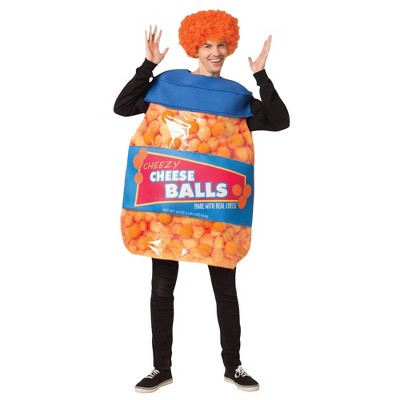 Imposta Costumes Adult Cheeseballs Costume Bodysuit One Size Orange