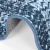 GOCAPTAIN Rug Runners for Hallways Non Slip Machine Washable Bathroom Rugs Modern Braided Print Area Rugs Foldable Thin Throw Mats for Kitchen - 3 of 4