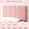 Twin Bed Frame for Girls, Twin Size Velvet Upholstered Bed Frame with Headboard, No Box Spring Needed, Wooden Slats Support, Easy Assembly - 4 of 4