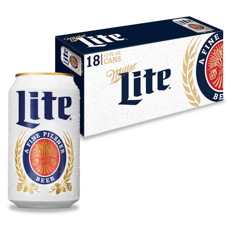 Miller Lite Beer - 18pk/12 fl oz Cans, 1 of 11