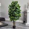 HomeStock  4.8 ft. Artificial Tree in Pot for Indoor/Outdoor - 4 of 4