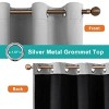 Racxily Set of 2 Blackout Curtains, Polyester Grommets Thermal Insulated with Coated Lining 52 in. W x 84 in. L Indoor Blackout Curtains - 4 of 4