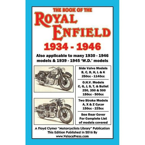 Book Of The Royal Enfield 1934 1946 By R E Ryder Paperback Target