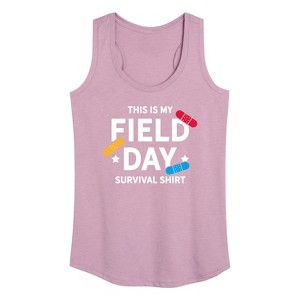 Women's - Instant Message - Field Day Survival Shirt Graphic Racerback Tank - 1 of 4