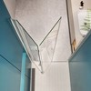 Versatile Pivot Shower Door with 1/4� Tempered Glass and Easy Adjustment - 2 of 4