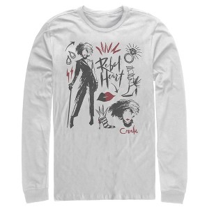 Men's Cruella Fashion Drawings Long Sleeve Shirt - 1 of 4