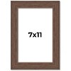 PosterPalooza | 7x11 Wide Barnwood Picture Frame, UV Acrylic, 6 Finishes - Grey, Brown, White, and Black - 2 of 4