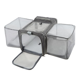 Unique Bargains Expandable Airline Approved Cat Carrier 1 Pc - 1 of 4