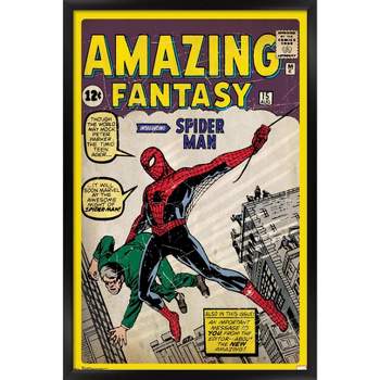 Trends International 24X36 Marvel Comics - Spider-Man - Cover Framed Wall Poster Prints