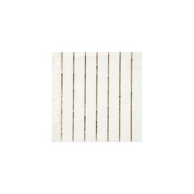 Meri Meri Gold Stripe Small Napkins