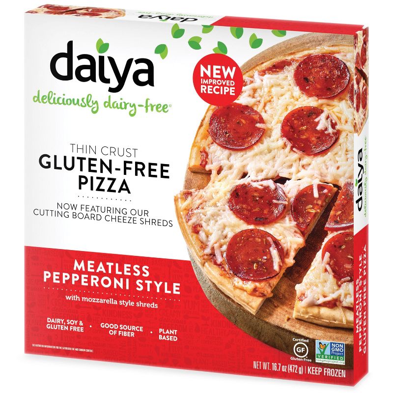 Daiya Dairy-Free Meatless Pepperoni Frozen Pizza - 16.7oz, 1 of 7