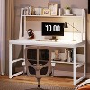 GDFStudio Aria Modern Computer Desk with Hutch and Bookshelf - 2 of 4