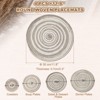 Unique Bargains Woven Braided Washable Decorative Round Placemat 4 Pcs - 2 of 4
