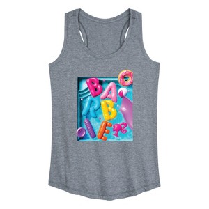 Women's - Barbie - Summer Pool Floaties Graphic Racerback Tank - 1 of 4