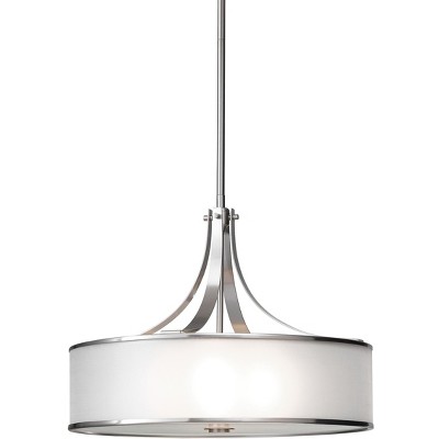 Generation Lighting Casual Luxury 4 light Brushed Steel Chandelier F2343/4BS