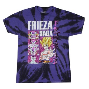 Dragon Ball Z Men's Frieza Saga Tie Dye Adult Short Sleeve T-Shirt - 1 of 4