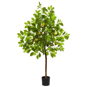 Nearly Natural 4-ft Lemon Artificial Tree - 1 of 4