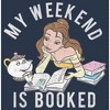 Juniors Womens Beauty and the Beast Weekend Booked Racerback Tank Top - 2 of 4