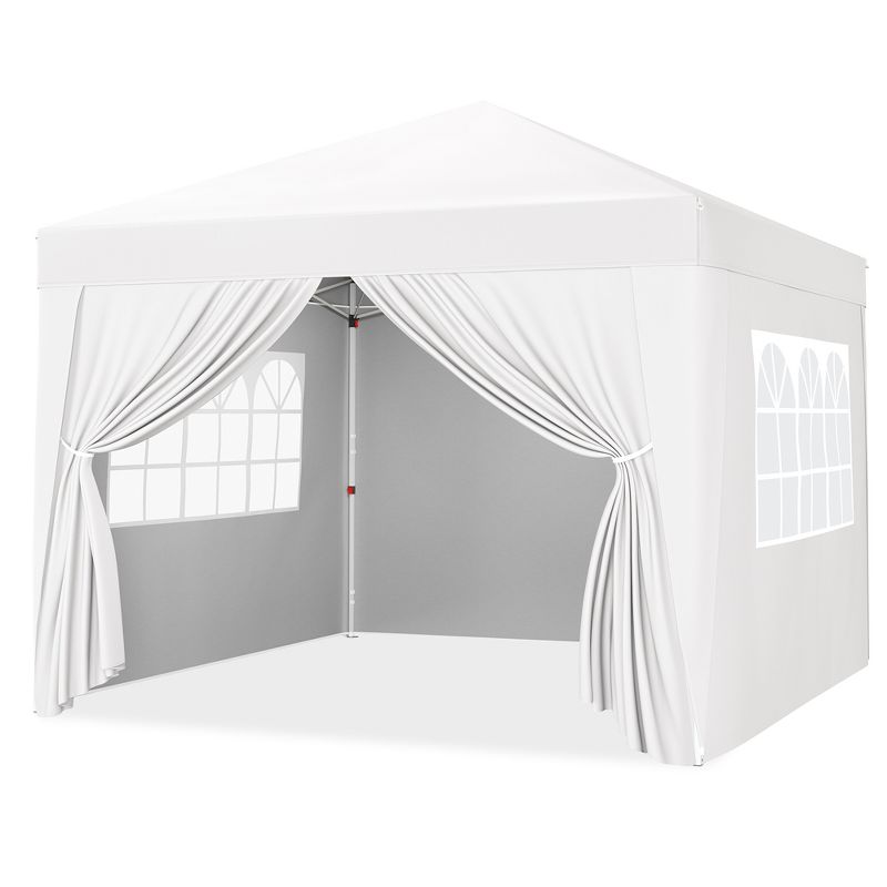 Yaheetech 10x10ft Pop-up Canopy with Sandbags and Wheeled Carry Bag, 1 of 11
